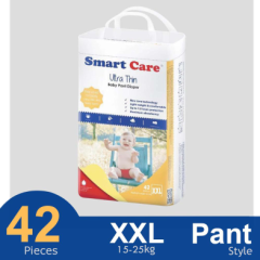 Smart Care Baby Pant Diaper- Ultra Thin (15-25 Kg)-(1x42 Pcs)