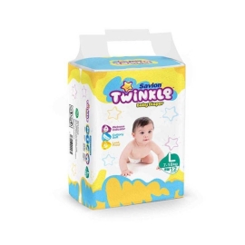 Savlon Twinkle Baby Belt Diaper Large 12 pcs