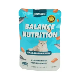 Petmetro Balance Nutrition Tuna & Salmon Pouch 85 gm