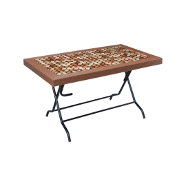 Caino Dinner Table 6 Seat S/L Print Knot EB