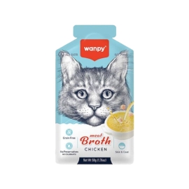 Wanpy Meat Broth Cat Pouch Chicken 50 gm