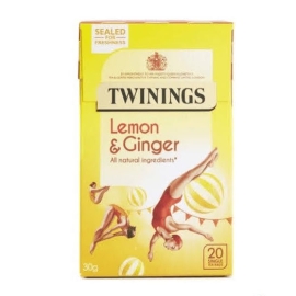 Twinings Lemon & Ginger Tea (20 teabags, Country of Origin UK)