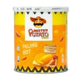 Mister Potato Crisps Hot & Spicy 40g Can