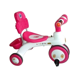 Rock Rider With Backrest 3Y Pink