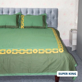 Green Applique Bedsheet
