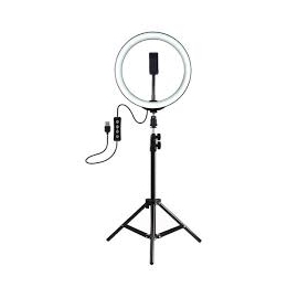 10 Inches LED 3 Colour Ring Light with Stand 6-7 Fit and Phone Holder