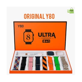 Y80 Ultra Smartwatch With 8 Strap