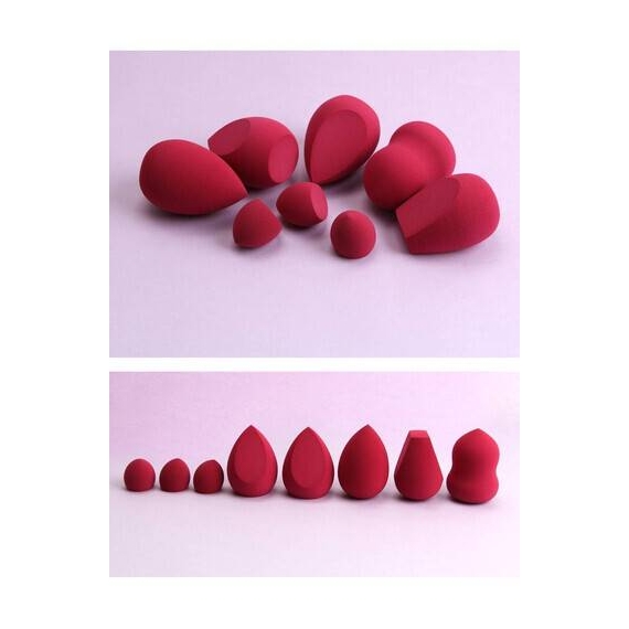 MAANGE 8pcs makeup sponge with a box Red, 2 image