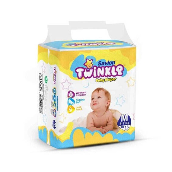 Savlon Twinkle Baby Belt Diaper Medium 16 pcs