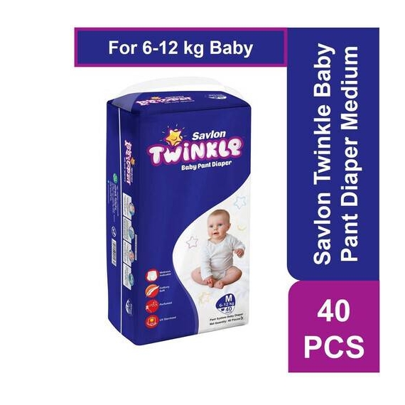 Savlon Twinkle Baby Pant Diaper Medium 40 pcs