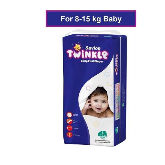 Savlon Twinkle Baby Pant Diaper Large 4 pcs