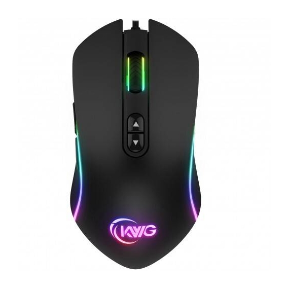 KWG ORION P1 Optical Gaming Mouse(7 Keys/RGB/12000DPI/Ergonomic Design)