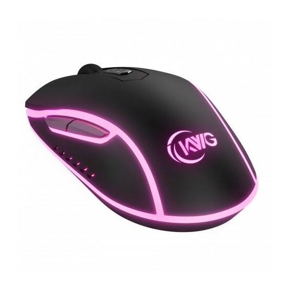 KWG ORION E1 Optical Gaming Mouse(6Keys/3200 DPI/Multi Color/Ergonomic Design), 3 image