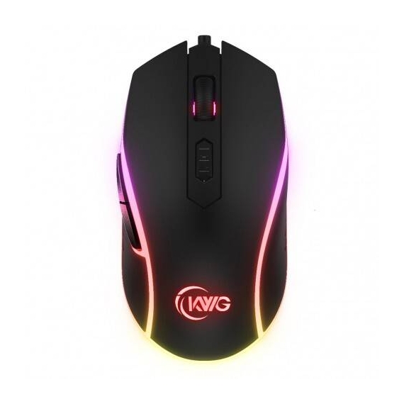 KWG ORION E1 Optical Gaming Mouse(6Keys/3200 DPI/Multi Color/Ergonomic Design)