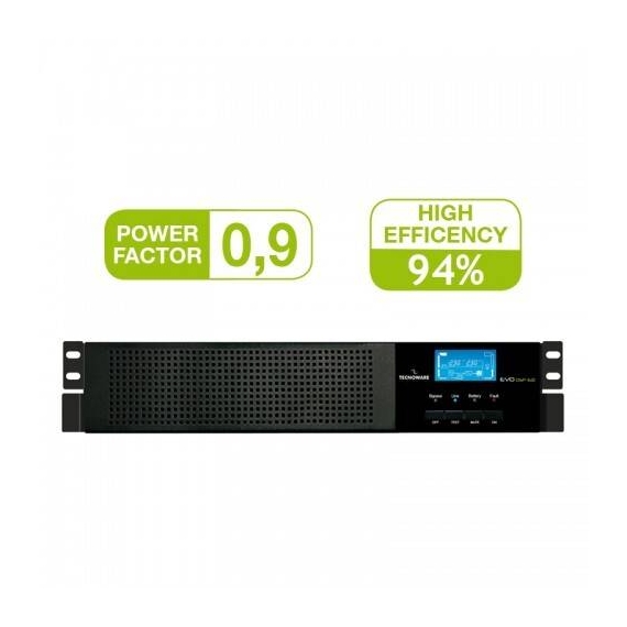 Tecnoware Standard Back Up Online UPS EVO DSP PLUS 6.0 KVA MM HE-PF 0.9 12 VDC 9AH (FGCEVDP6003MM)