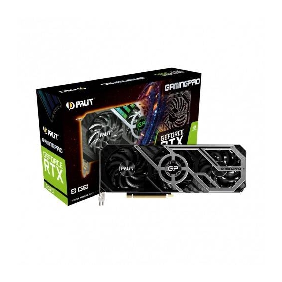Palit NVIDIA GeForce RTX3070 GamingPro 8G GDDR6 256bit 3-DP HDMI V1 Graphics Card