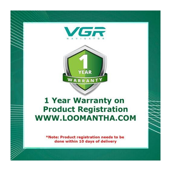 VGR V-031 Runtime: 90 min Trimmer for Men (Gold), 4 image