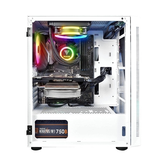 Gamdias ARGUS E4 Elite Mid Tower Gaming Case White, 2 image