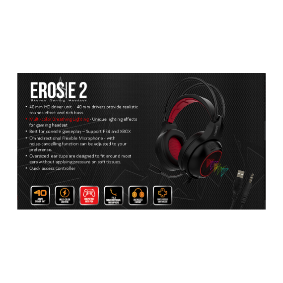 Gamdias EROS E2 Gaming Headphone, 2 image