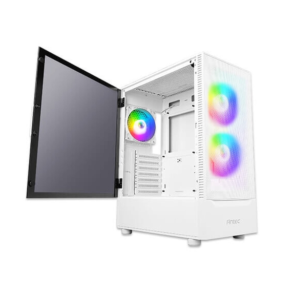 Antec NX410 Mid Tower ARGB White Gaming Case, 3 image