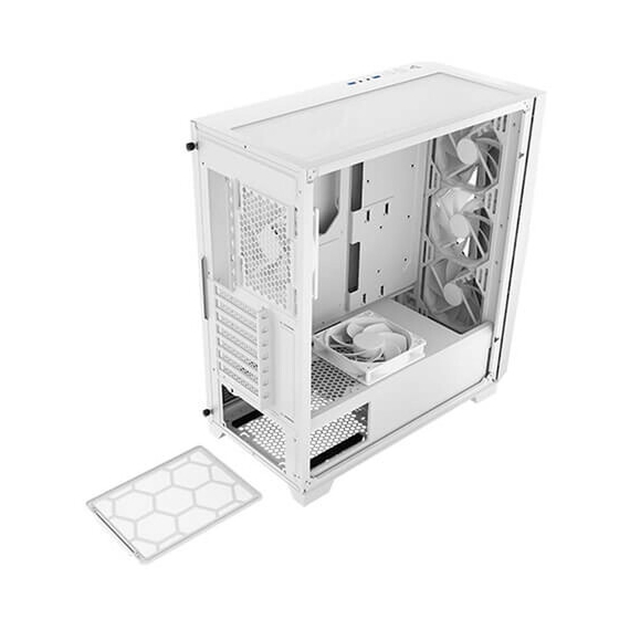 Antec DF800 FLUX White Mid-Tower Gaming Case, 5 image