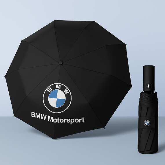 BMW Umbrella 10 Ribs, Umbrella Color: Black, 4 image