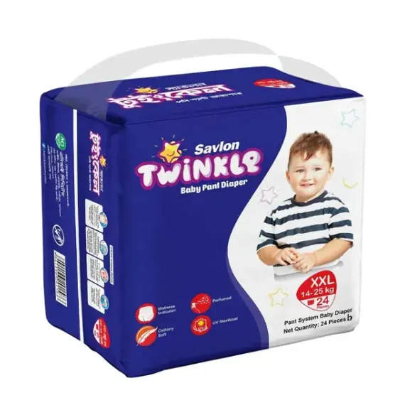 Savlon Twinkle Baby Pant Diaper 24 pcs, Size: Medium
