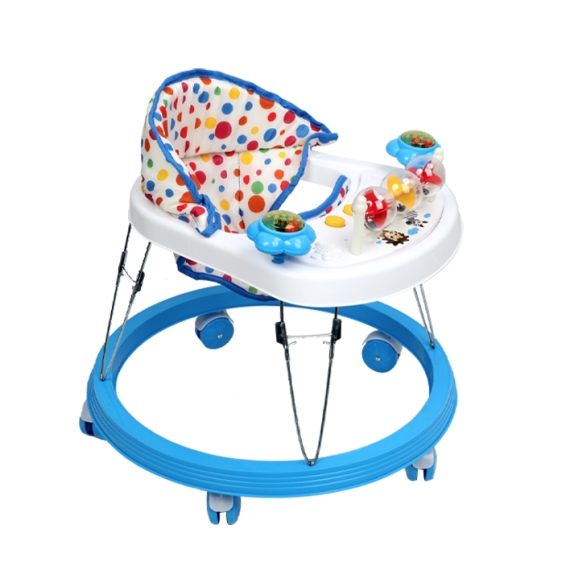 Smile Baby Walker - Cyan Blue & White