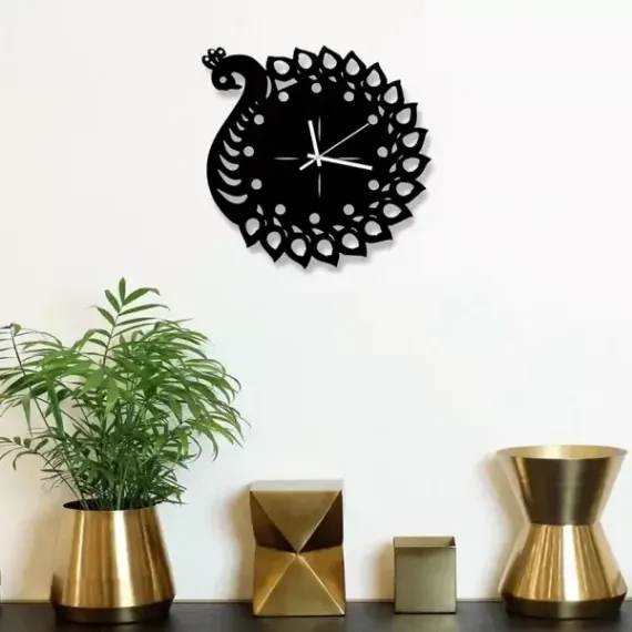 Decorative Wooden Board Wall Clock for Home Décor -1005