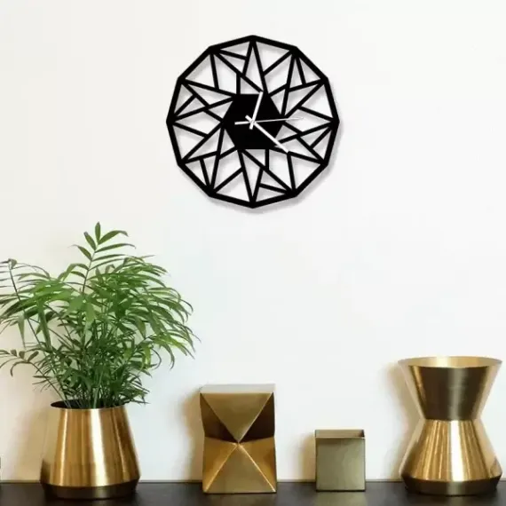 Decorative Wooden Board Wall Clock for Home Décor -1016