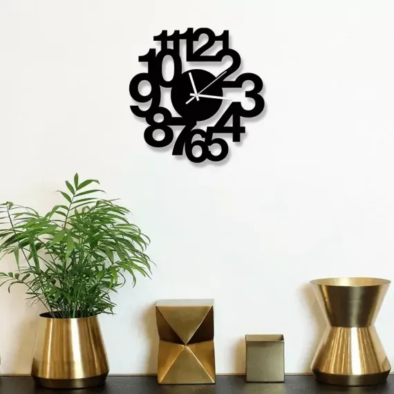 Decorative Wooden Board Wall Clock for Home Décor -1017