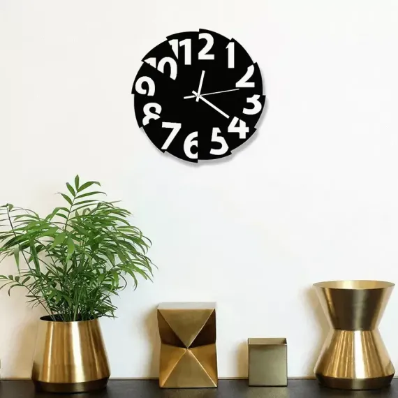 Decorative Wooden Board Wall Clock for Home Décor -1026