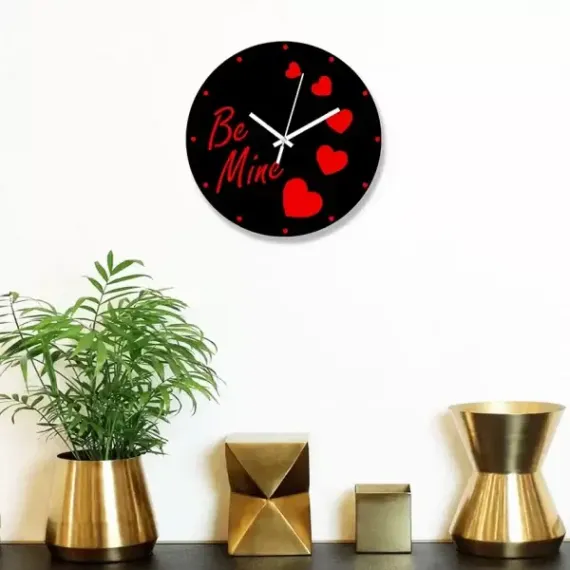 Decorative  Premium Thematic  Wooden Board Wall Clock for Home Décor -1034