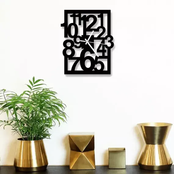 Decorative Wooden Board Wall Clock for Home Décor -1044