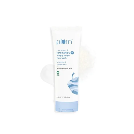 Plum Rice Water & 2% Niacinamide Simply Bright Face Wash 100ml