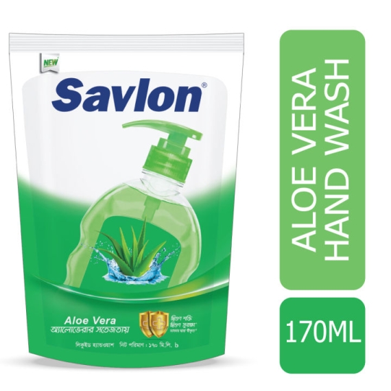 Savlon Handwash Aloe Vera 170ml Pouch New