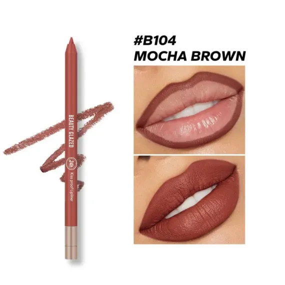 Beauty Glazed Waterproof & Long Lasting Lip Liner 104
