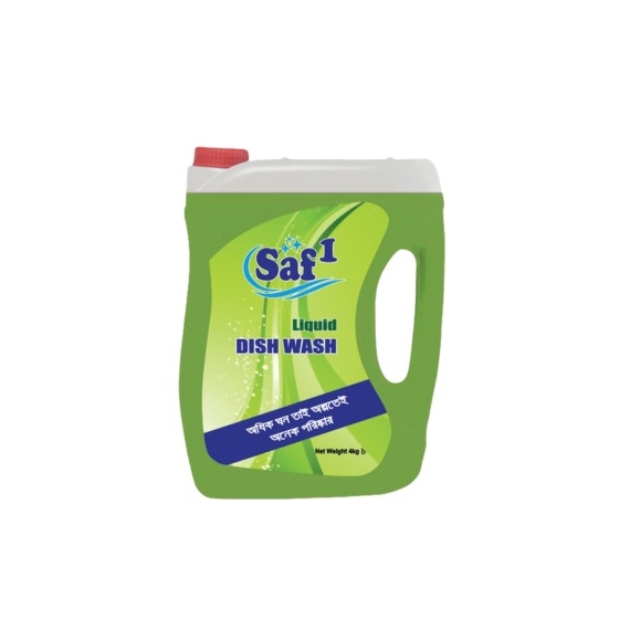 Saf1 Liquid Dish wash- Lemon -(4kg)