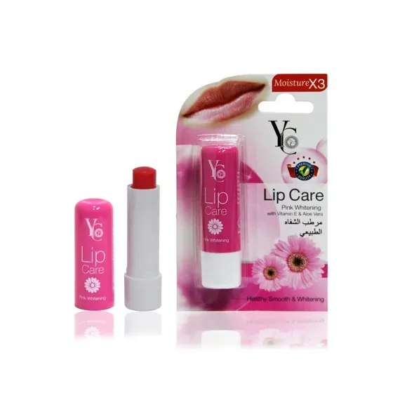 YC PINK WHITE -VIT E & ALOE VERA LIP CARE 3.8 GM