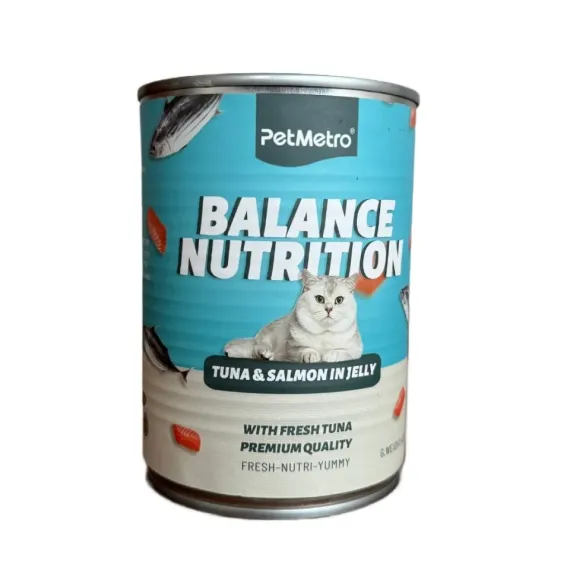 Petmetro Balance Nutrition Tuna Salmon Can Food 450 gm