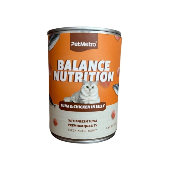 Petmetro Balance Nutrition Tuna Chicken Can Food 450 gm