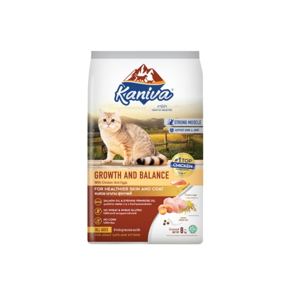Kaniva Growth & Balance Cat Food Chicken, Egg, Rice 1.3 kg