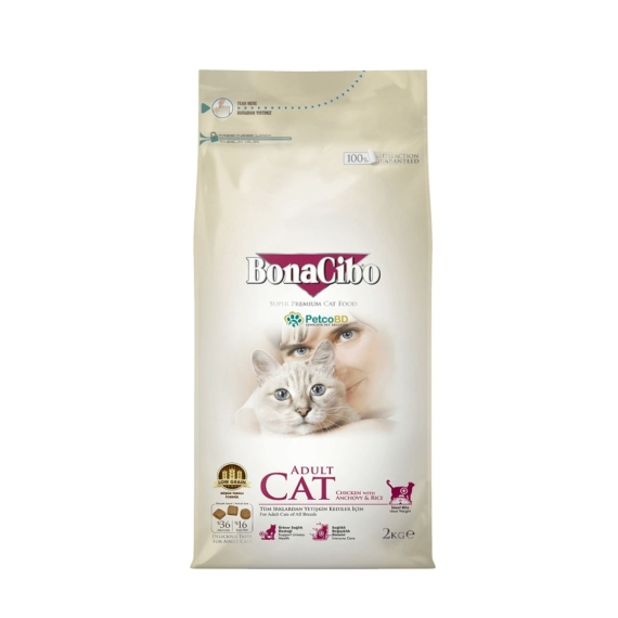 Bonacibo Adult Chicken & Rice With Anchovy 2 KG