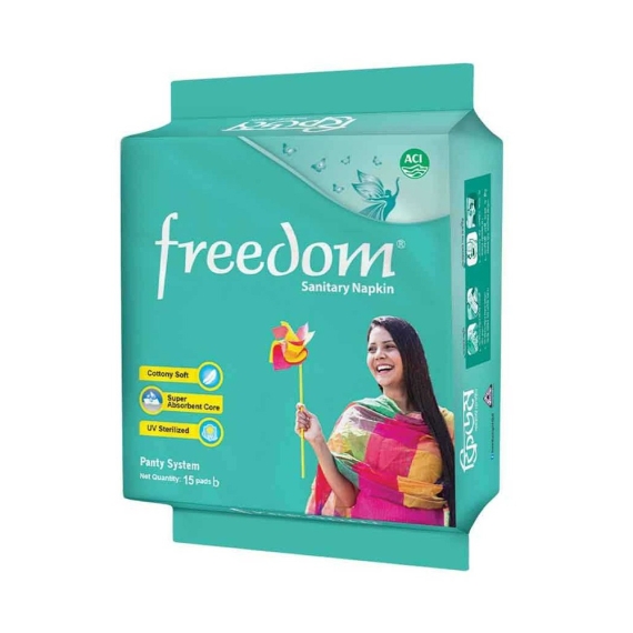 Freedom Sanitary Napkin Panty 15 Pads (MRP 130)