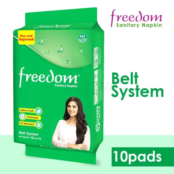 Freedom Sanitary Napkin Belt 10 pads (Latest)