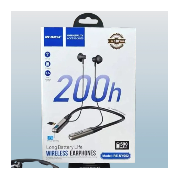 Recrsi RE-NY060 200 Hours Bluetooth Neckband