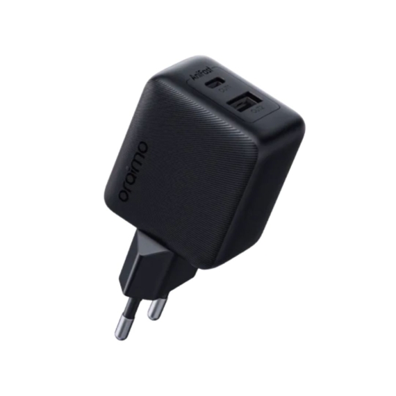 Oraimo (OCW-5183E Plus L53) 18w 2port Fast Charger With lighting Cable Black