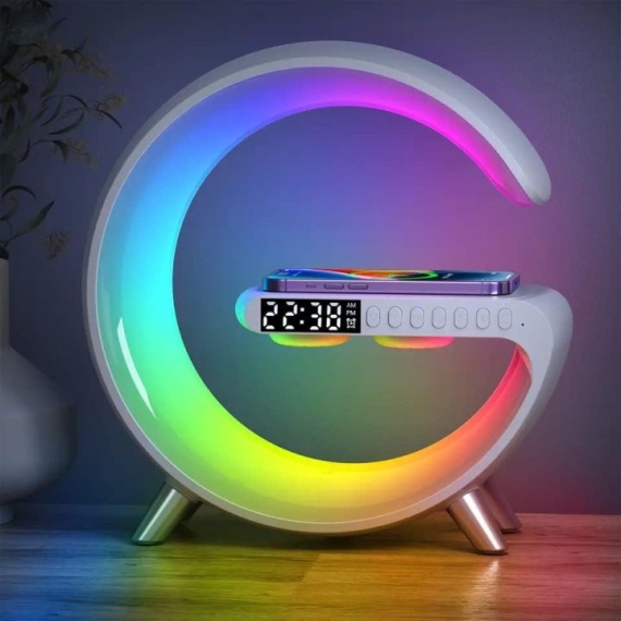 Bluetooth Speaker 7 Color Light And Alarm Clock